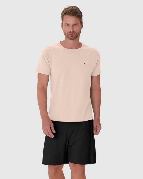 Pijama Masculino Camiseta E Shorts Em Algodão