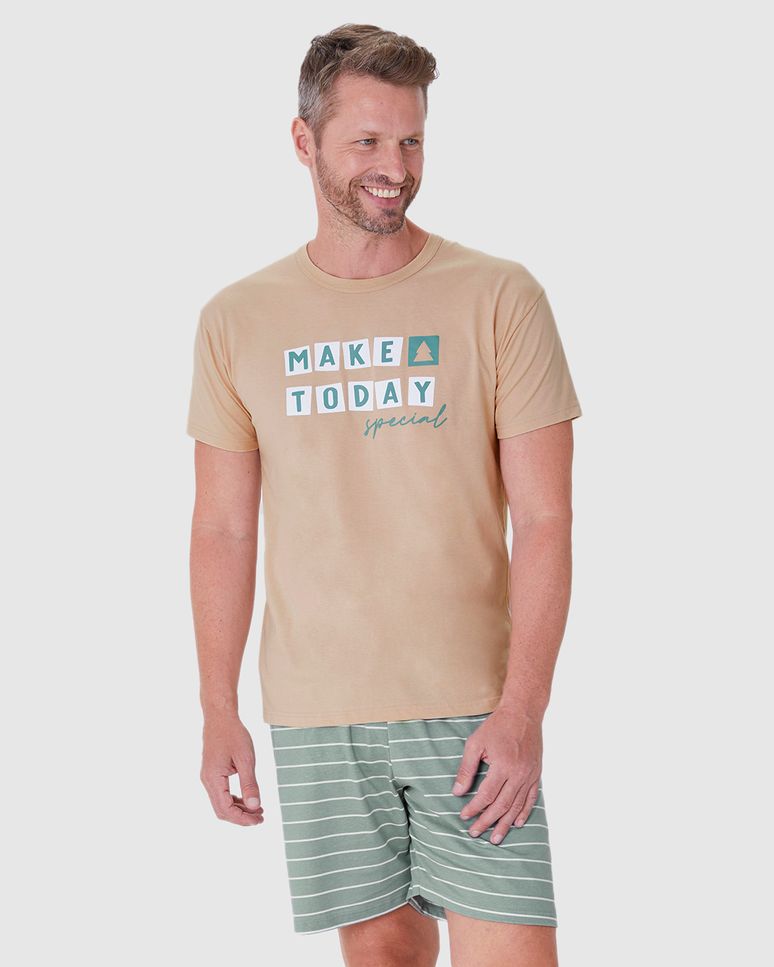 Pijama Masculino Make Today Special Em Algodão - Especial Natal