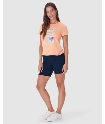 Shorts Básico Feminino Comfort Ajustado Em Algodão