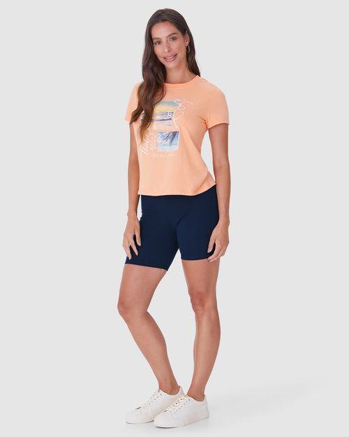Shorts Básico Feminino Comfort Ajustado Em Algodão