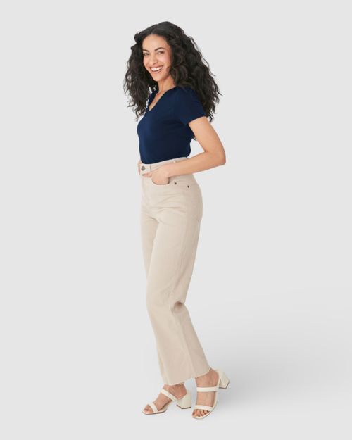 Blusa Básica Feminina Decote V Em Algodão