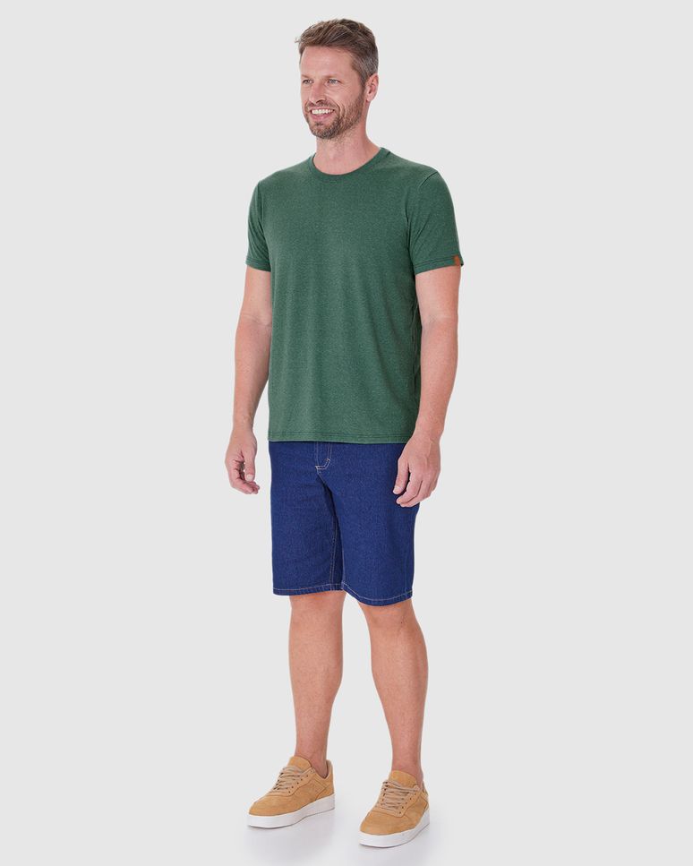 Camiseta Movimento Masculina Decote Redondo Em Malha Anti Odor