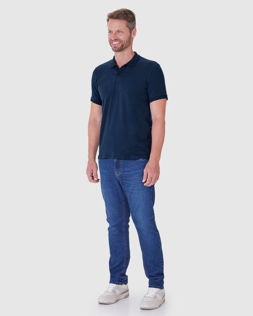 Camisa Polo Básica Masculina Regular Em Algodão