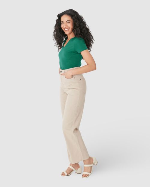 Blusa Básica Feminina Decote V Em Algodão