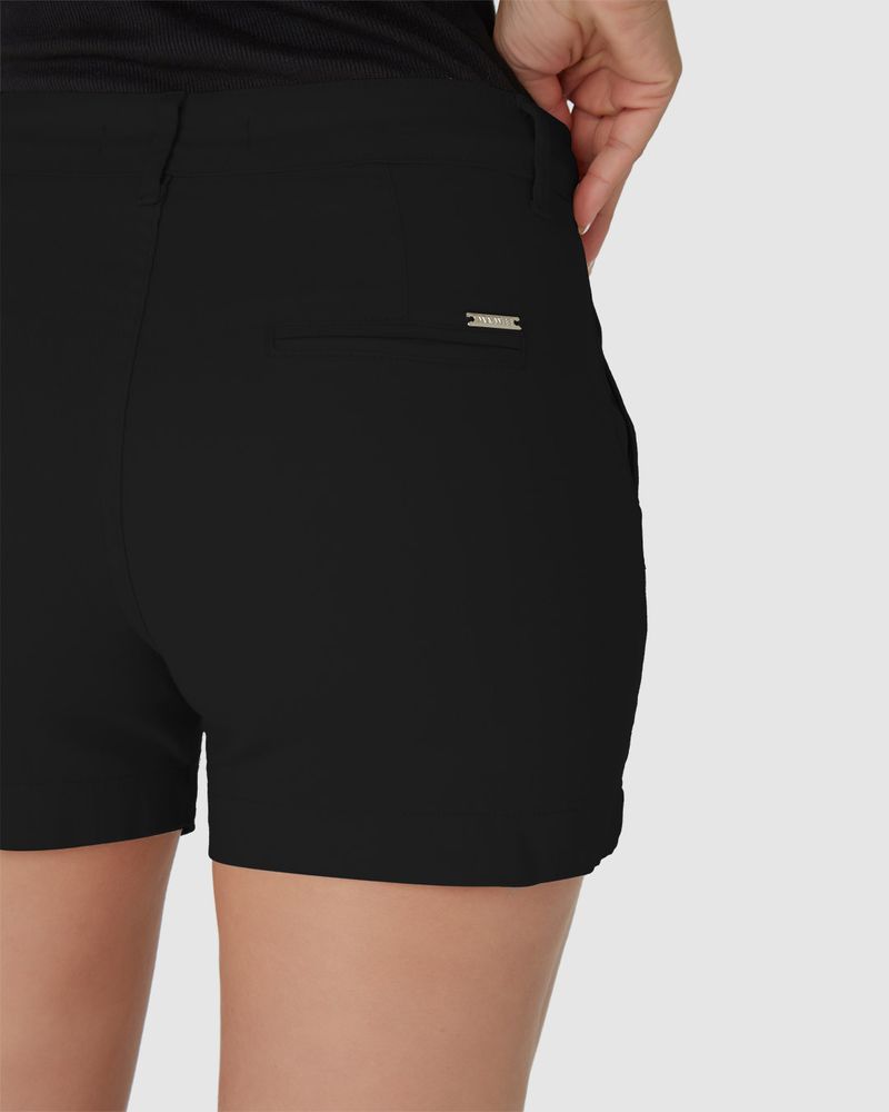 Shorts-Alfaiataria-Feminino-Em-Sarja-Com-Elastano