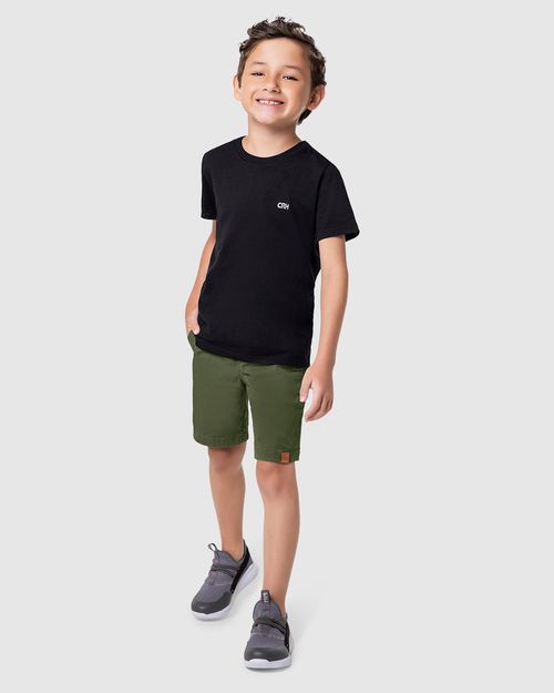 Camiseta Menino Com Bordado Em Algodão Carinhoso
