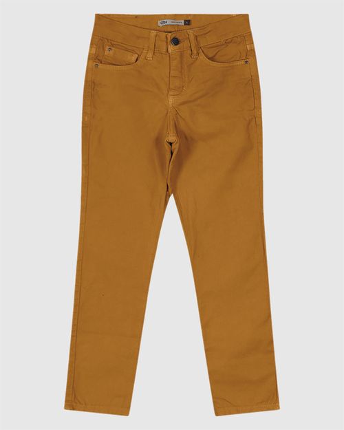 Calça Menino Slim Em Sarja Com Elastano Carinhoso