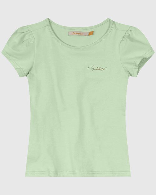 Blusa Menina Bordado Lurex Em Algodão Carinhoso