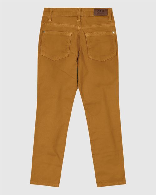 Calça Menino Slim Em Sarja Com Elastano Carinhoso