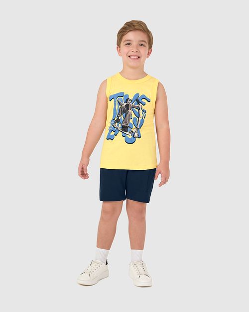 Conjunto Infantil Menino Take It Easy Em Algodão Malwee Kids