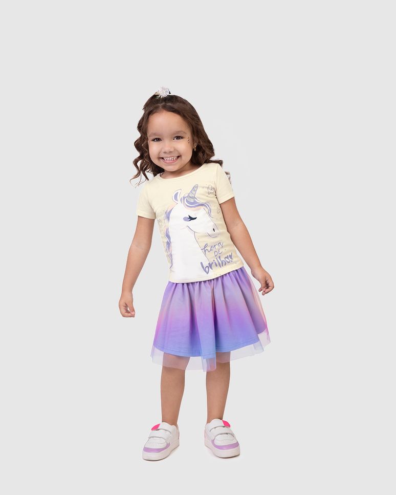Conjunto Infantil Menina Hora De Brilhar - Carnaval Malwee Kids