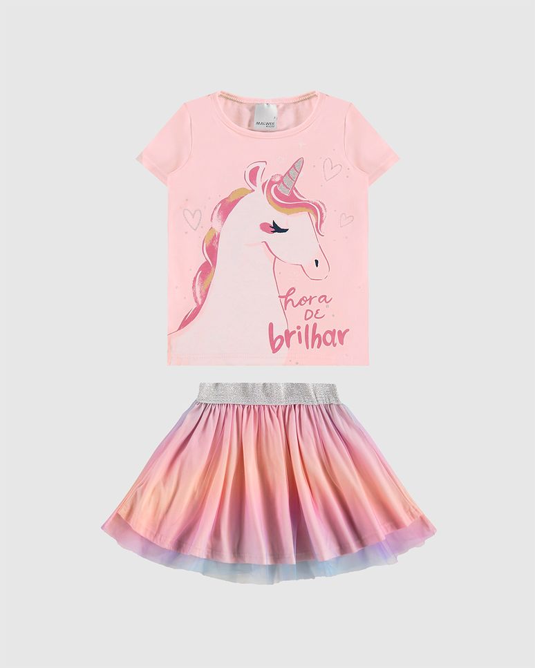 Conjunto Infantil Menina Hora De Brilhar - Carnaval Malwee Kids