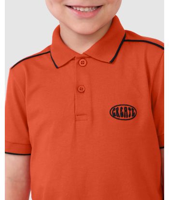 Conjunto Infantil Menino Camisa Polo + Bermuda Em Moletom Malwee Kids