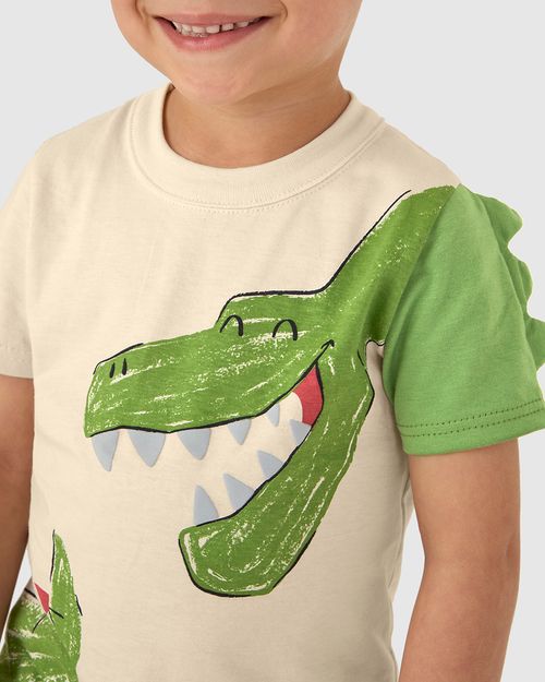 Conjunto Infantil Menino Camiseta Com Aplique Em Algodão Malwee Kids