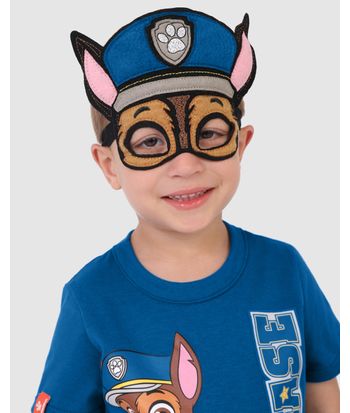 Camiseta Infantil Unissex Patrulha Canina + Máscara Em Algodão Malwee Kids