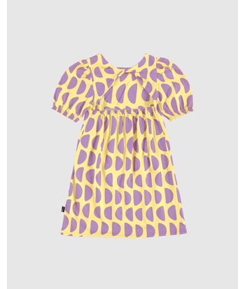 Vestido Infantil Midi Reto Estampa Abstrata Em Algodão Malwee Kids