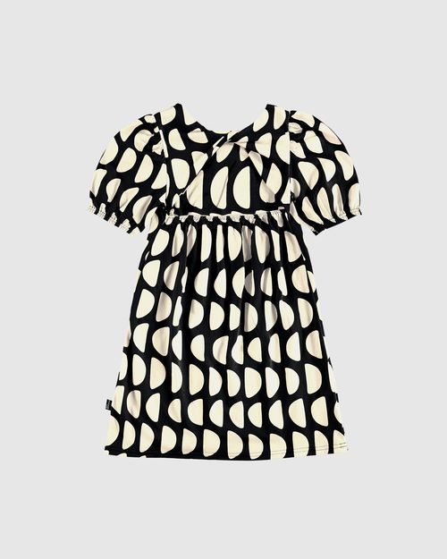 Vestido Infantil Midi Reto Estampa Abstrata Em Algodão Malwee Kids