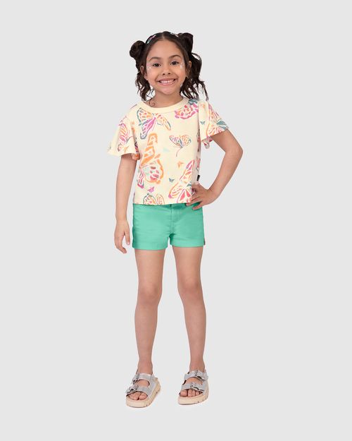 Blusa Infantil Menina Ampla Estampada Em Algodão Malwee Kids