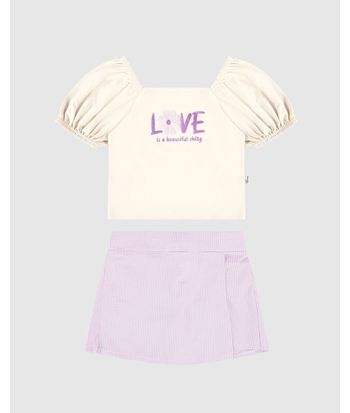 Conjunto Infantil Menina Love Is A Beautiful Thing Malwee Kids