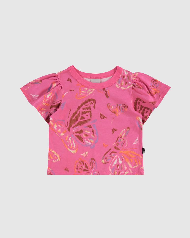 Blusa Infantil Menina Ampla Estampada Em Algodão Malwee Kids
