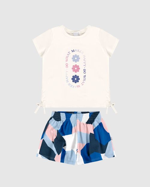 Conjunto Infantil Menina Do What Makes Happy Malwee Kids