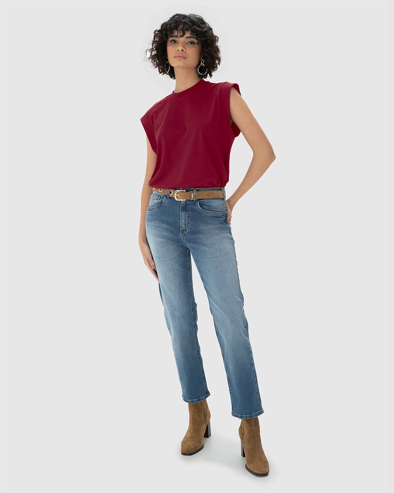 T-Shirt Feminina Muscle Tee Em Algodão - ENFIM