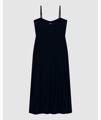 Vestido Midi Feminino Evasê Fenda Lateral Em Tecido Jacquard - ENFIM