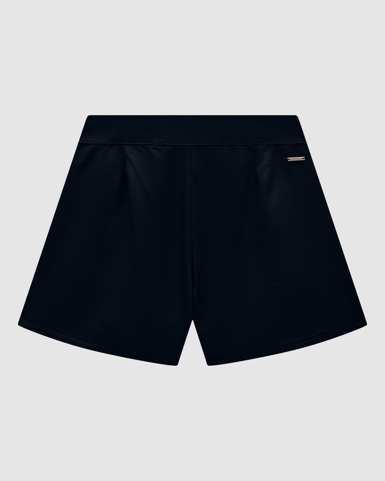 Shorts Feminino Alfaiataria Bolso Faca Em Crepe - ENFIM