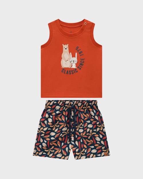 Conjunto Menino Regata Classic Since Em Algodão - Carinhoso