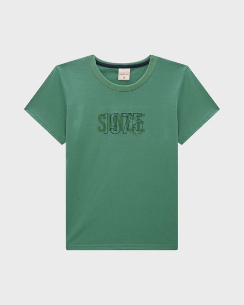Camiseta Menino Estampa Frontal Bordada Em Algodão - Carinhoso