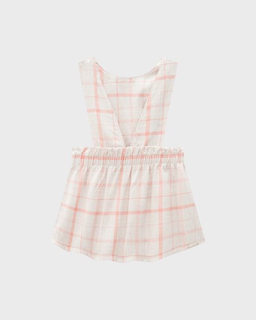 Conjunto Menina Body E Vestido Com Estampa Xadrez - Carinhoso
