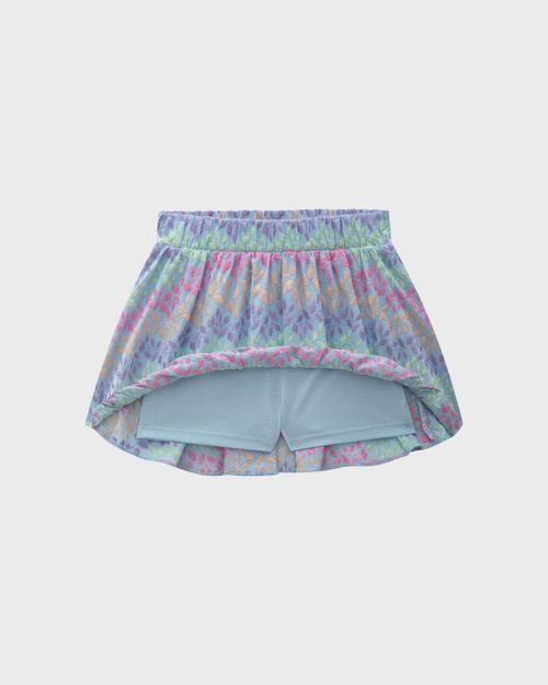 Conjunto Menina Blusa Com Saia Em Tecido Bordado - Carinhoso