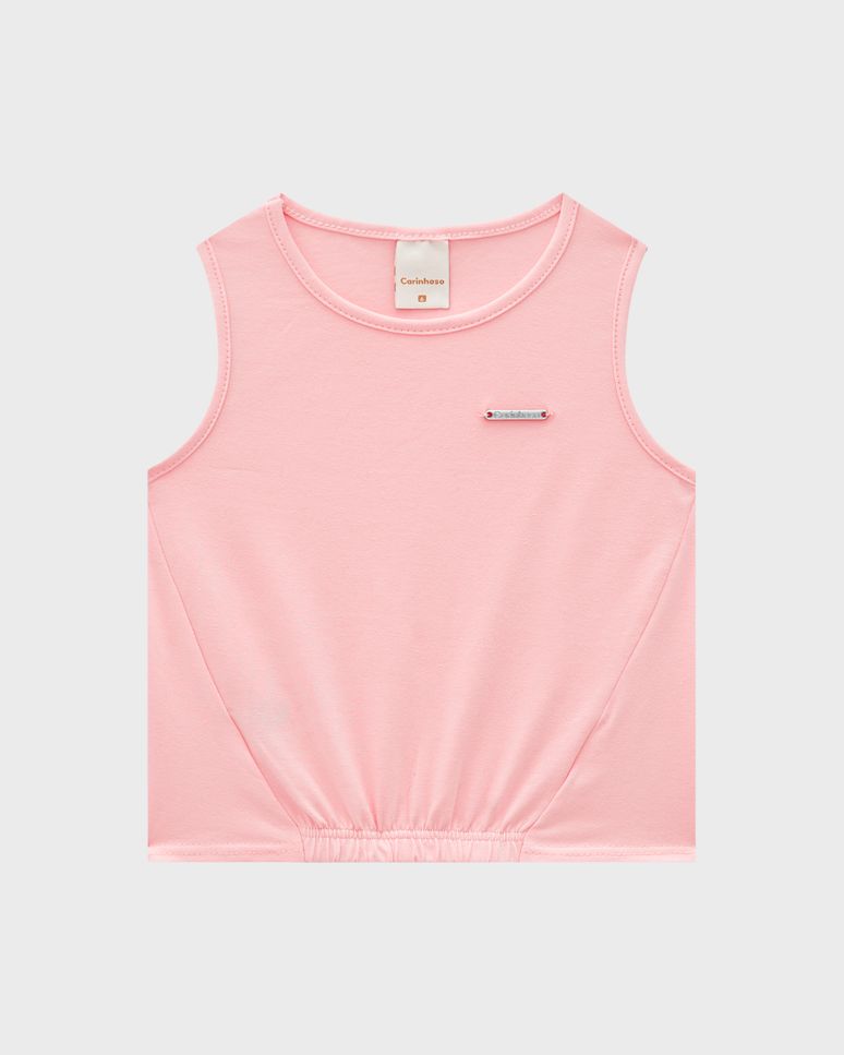 Conjunto Menina Blusa E Saia Midi Em Tule - Carinhoso