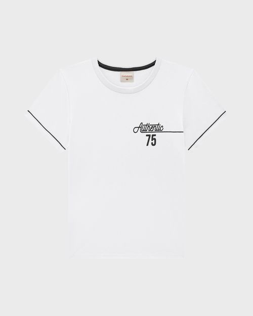 Conjunto Menino Camiseta Authentic 75 Em Algodão - Carinhoso