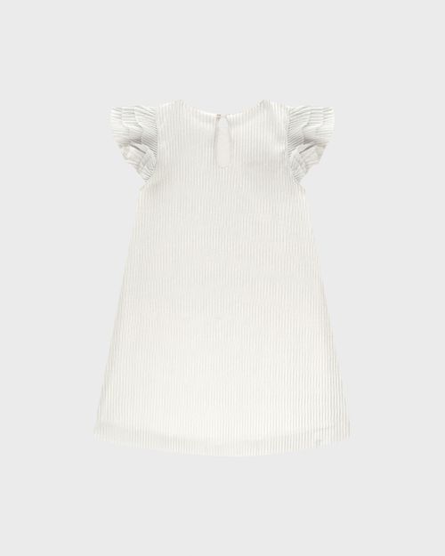 Vestido Menina Evasê Em Tecido Plissado - Carinhoso