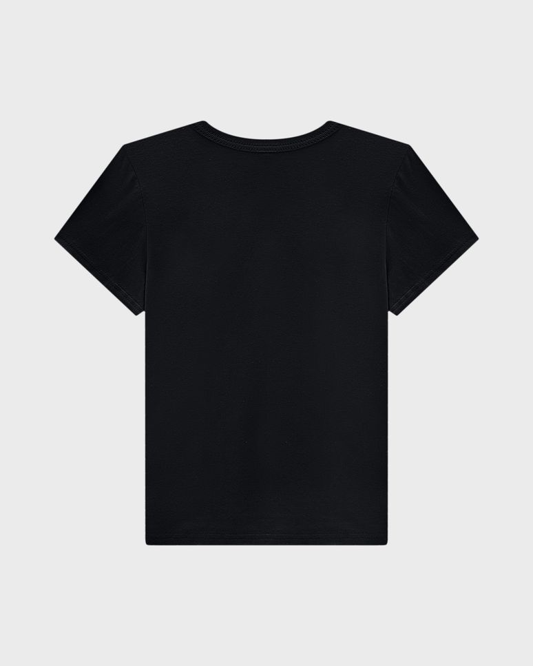 Camiseta Menino Estampa Frontal Bordada Em Algodão - Carinhoso