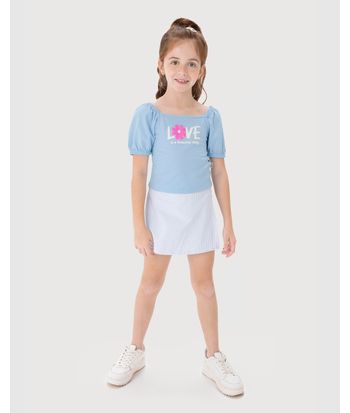 Conjunto Infantil Menina Love Is A Beautiful Thing Malwee Kids