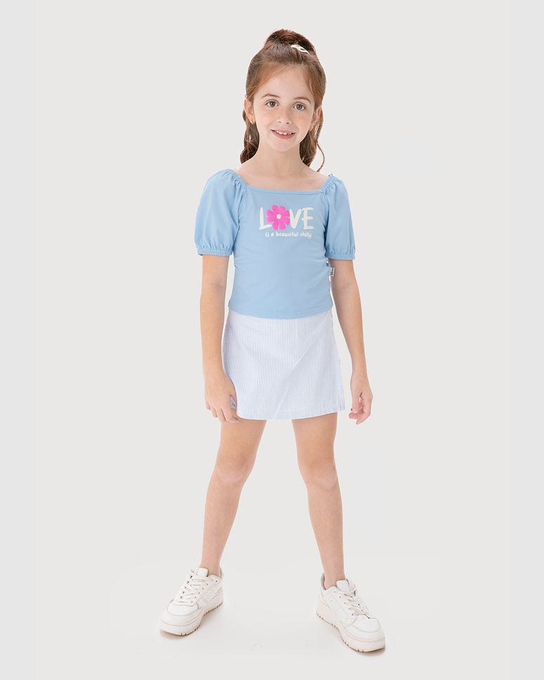 Conjunto Infantil Menina Love Is A Beautiful Thing Malwee Kids