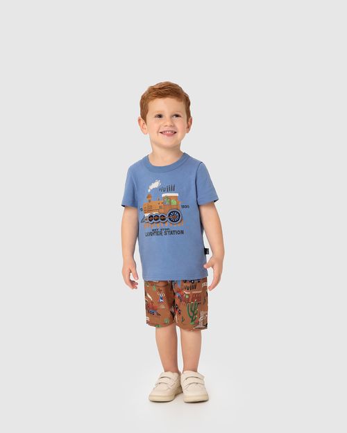 Conjunto Infantil Menino Next Stop Laughter Station Malwee Kids