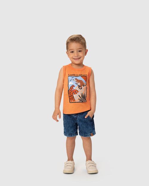 Regata Infantil Menino Te Espero Na Pista Hoje Em Algodão Malwee Kids