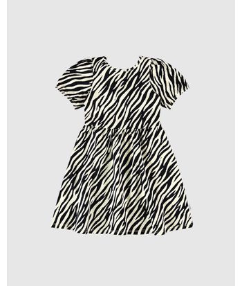 Vestido Infantil Estampa Animal Print Em Algodão Malwee Kids