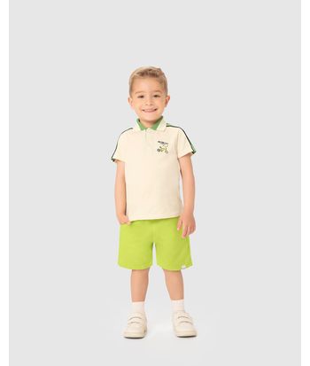 Conjunto Infantil Menino Camiseta Bmx Challenge Em Algodão Malwee Kids