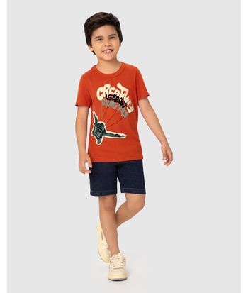 Camiseta Infantil Menino Creativity Em Malha Botonê Malwee Kids