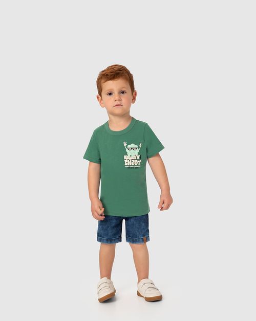 Camiseta Infantil Menino Play And Enjoy Em Algodão Malwee Kids