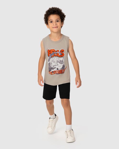Regata Infantil Menino Feels The Journey Em Algodão Malwee Kids