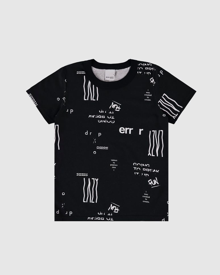 Camiseta Infantil Menino Estampada Em Algodão Malwee Kids