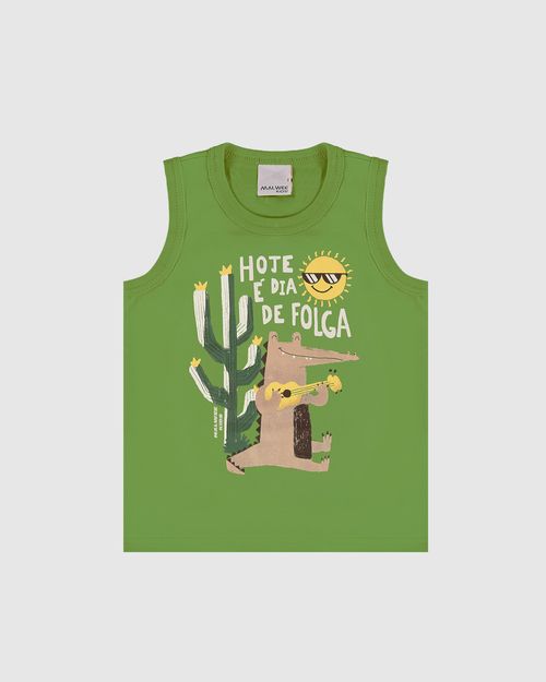 Regata Infantil Menino Hoje É Dia De Folga Em Algodão Malwee Kids