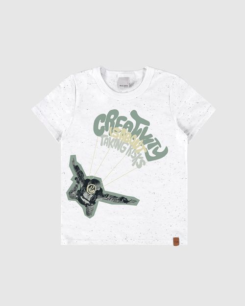 Camiseta Infantil Menino Creativity Em Malha Botonê Malwee Kids