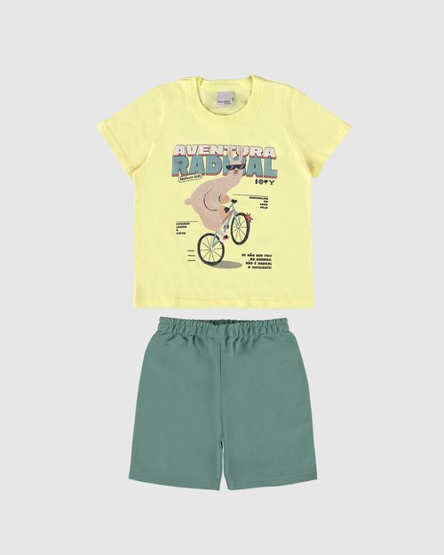 Conjunto Infantil Menino Aventura Radical Em Algodão Malwee Kids
