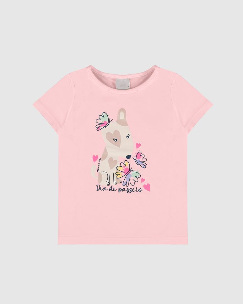 Blusa Infantil Menina Dia De Passeio Em Algodão Malwee Kids